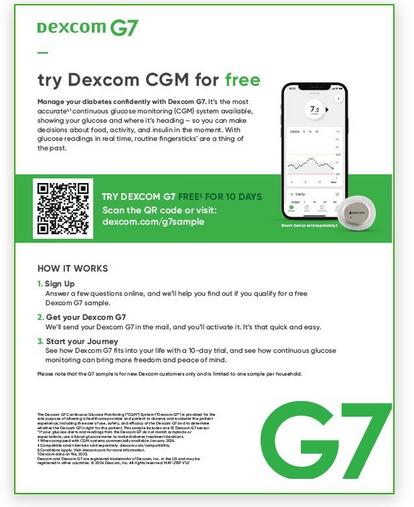 Dexcom G7 Sample Sheet